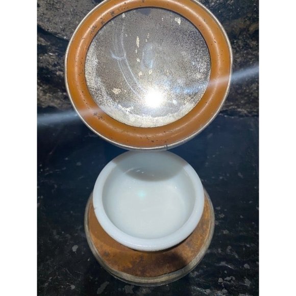 Authentic Antique  Shaving Mirror & Removable Bowl Made in Germany - Picture 3 of 7